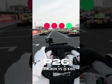 F1 Driver vs 25 Kids - Alex Albon POV