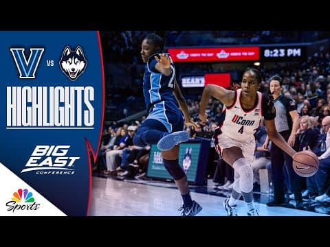 Villanova vs. No. 1 UConn | COLLEGE BASKETBALL HIGHLIGHTS | 1/15/26 | NBC Sports