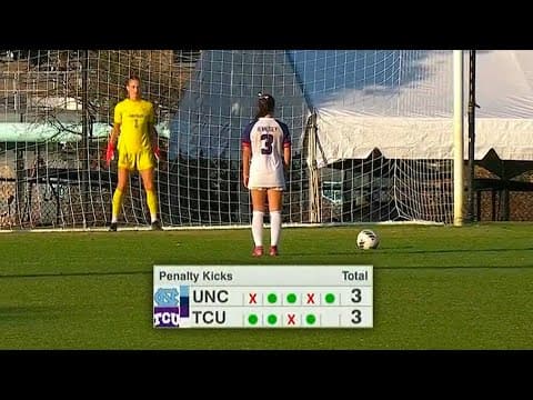 TCU vs. UNC: Full PK shootout in 2025 NCAA women's soccer tournament