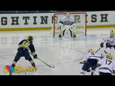 No. 2 Michigan vs. Notre Dame | COLLEGE HOCKEY HIGHLIGHTS | 10/31/25 | NBC Sports