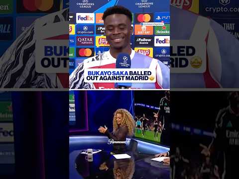 Bukayo Saka BALLED OUT v Real Madrid🌟| UCL Today | CBS Sports Golazo