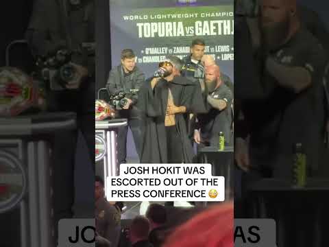 Josh Hokit got into it with Ilia Topuria 👀