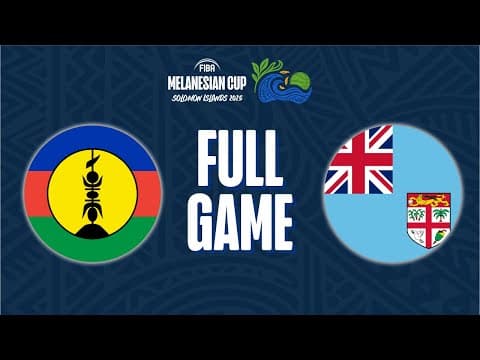 LIVE - New Caledonia v Fiji | FIBA Women's Melanesian Cup 2025