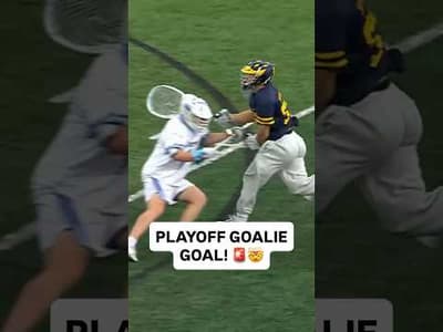 HUNTER TAYLOR PUT THE TEAM ON HIS BACK!! 😤💨 (via Michigan Lacrosse, BTN)