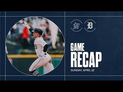Game Highlights: McGonigle Hits His First Career Home Run in Tigers Sweep of Marlins | 4/12/26