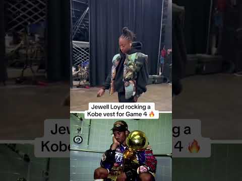 Gold Mamba is ready for Game 4 of the WNBA Finals 😤