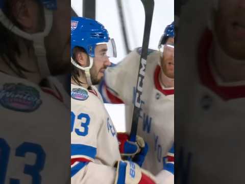 FIRST WINTER CLASSIC HATTY IN HISTORY #mikazibanejad #hattrick #winterclassic #hockey #nyr