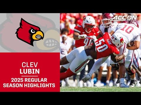 Clev Lubin 2025 Regular Season Highlights | Louisville Edge