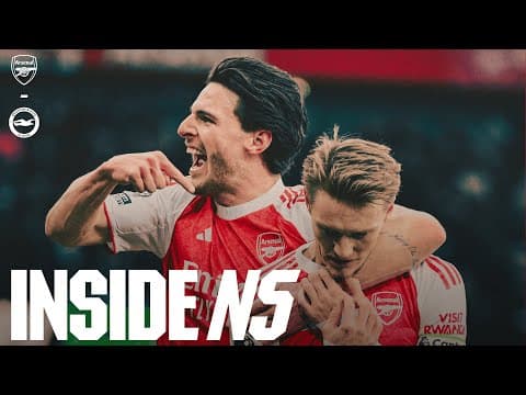 Behind the scenes, unseen angle of Odegaard's goal & more! | Arsenal vs Brighton (2-1) l INSIDE N5