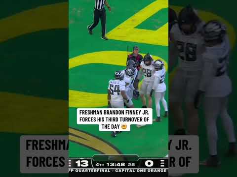 Legacy game from Brandon Finney Jr. in the CFP Quarterfinal 🔥