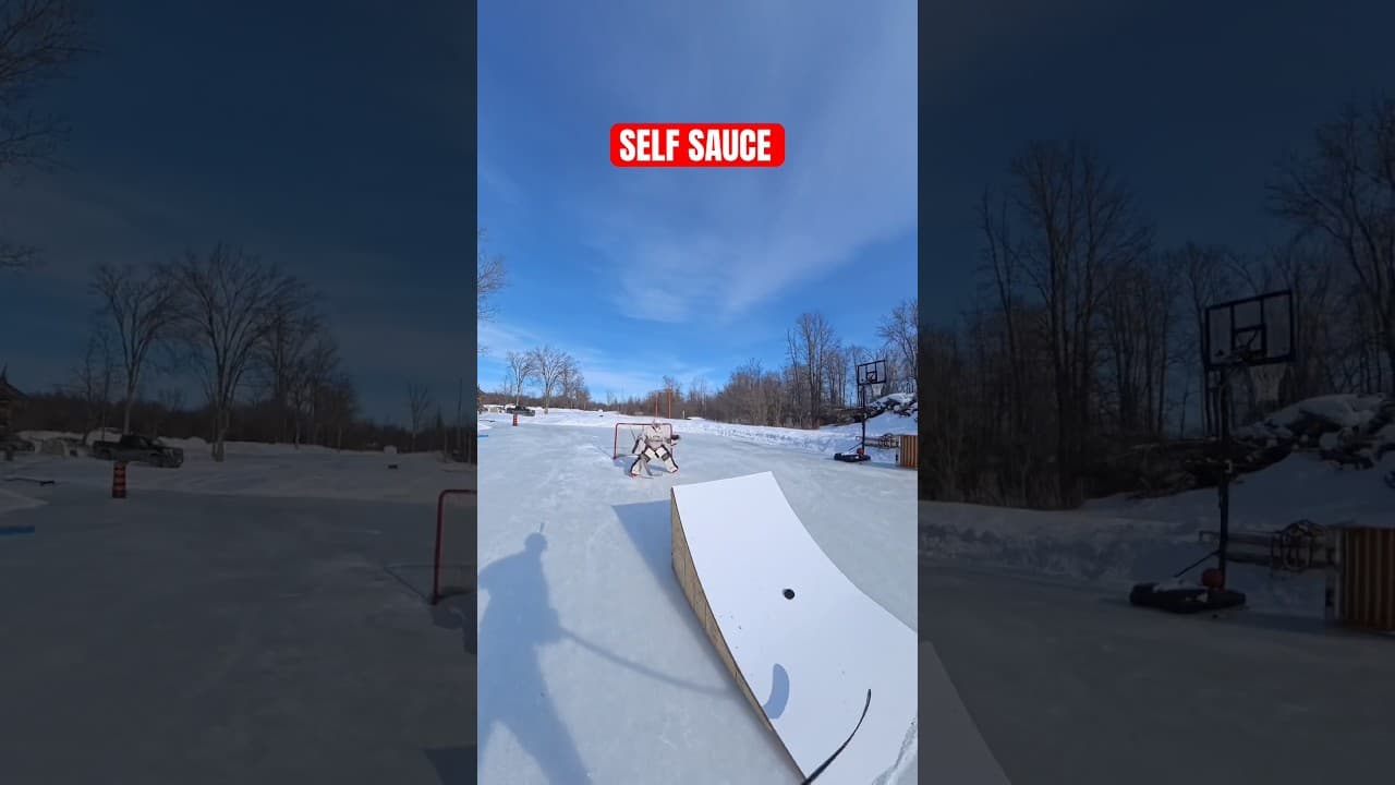 RAMPED UP SAUCE #hockey #pavelbarber #trickshot