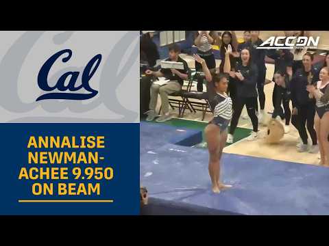 Cal's Annalise Newman-Achee Takes 1st With 9.950 On Beam | 2026 ACC Gymnastics