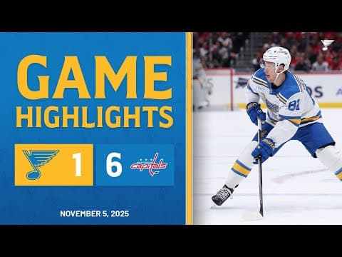 Game Highlights: Capitals 6, Blues 1