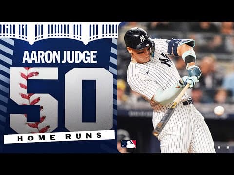 No. 50 for No. 99! Aaron Judge has hit 50 home runs in a season for the 4th time in his career! 😤