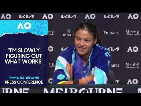 Emma Raducanu Press Conference | Australian Open 2026 Second Round