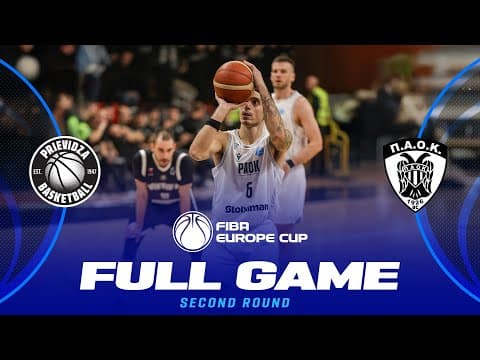 LIVE - BC Prievidza v PAOK BC | Second Round | FIBA Europe Cup 2025-26
