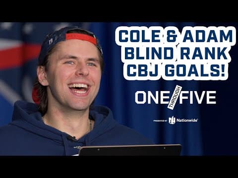 Cole and Adam Are BACK to Blind Rank the Best of the Best CBJ Goals! 💥 | Nationwide 1 Through 5