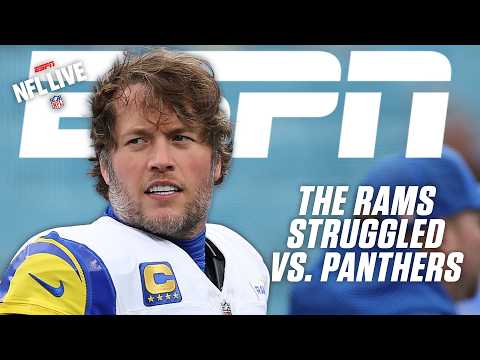 Why Matthew Stafford and the Rams STRUGGLED vs. Bryce Young and the Panthers 🔍 | NFL Live