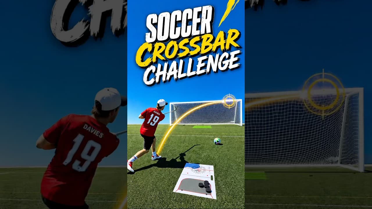 Hockey x Soccer ⚽️ 🏒 CROSSBAR CHALLENGE #hockey #pavelbarber