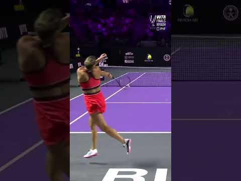 POV: Facing Elena Rybakina in the WTA Final 👀 #WTA #WTAFinalsRiyadh