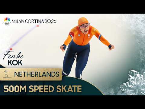 Netherlands' Femke Kok breaks OLYMPIC RECORD in 500m speed skate | Winter Olympics 2026 | NBC Sports