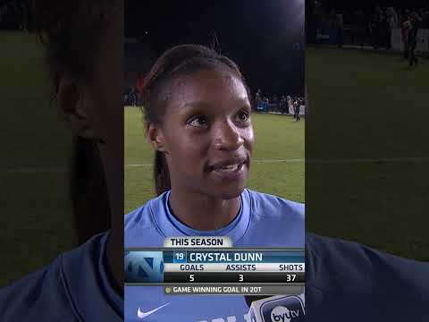 Crystal Dunn's 2OT winner in 2012 NCAA women's soccer tournament
