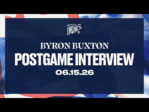 Byron Buxton - Postgame Interview 6/15/2026