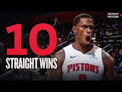 BEST Plays Of The Detroit Pistons 10-Game Winning Streak! 🔥 |  2025-26 Season