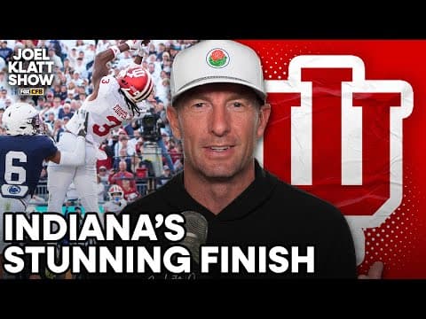 Joel Klatt reacts to Omar Cooper’s INCREDIBLE toe-tap catch to win the game for Indiana 😤