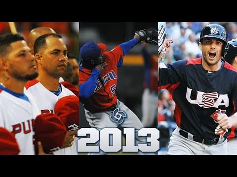 The BIGGEST moments of the 2013 World Baseball Classic (Dominican Republic wins the championship 🇩🇴)