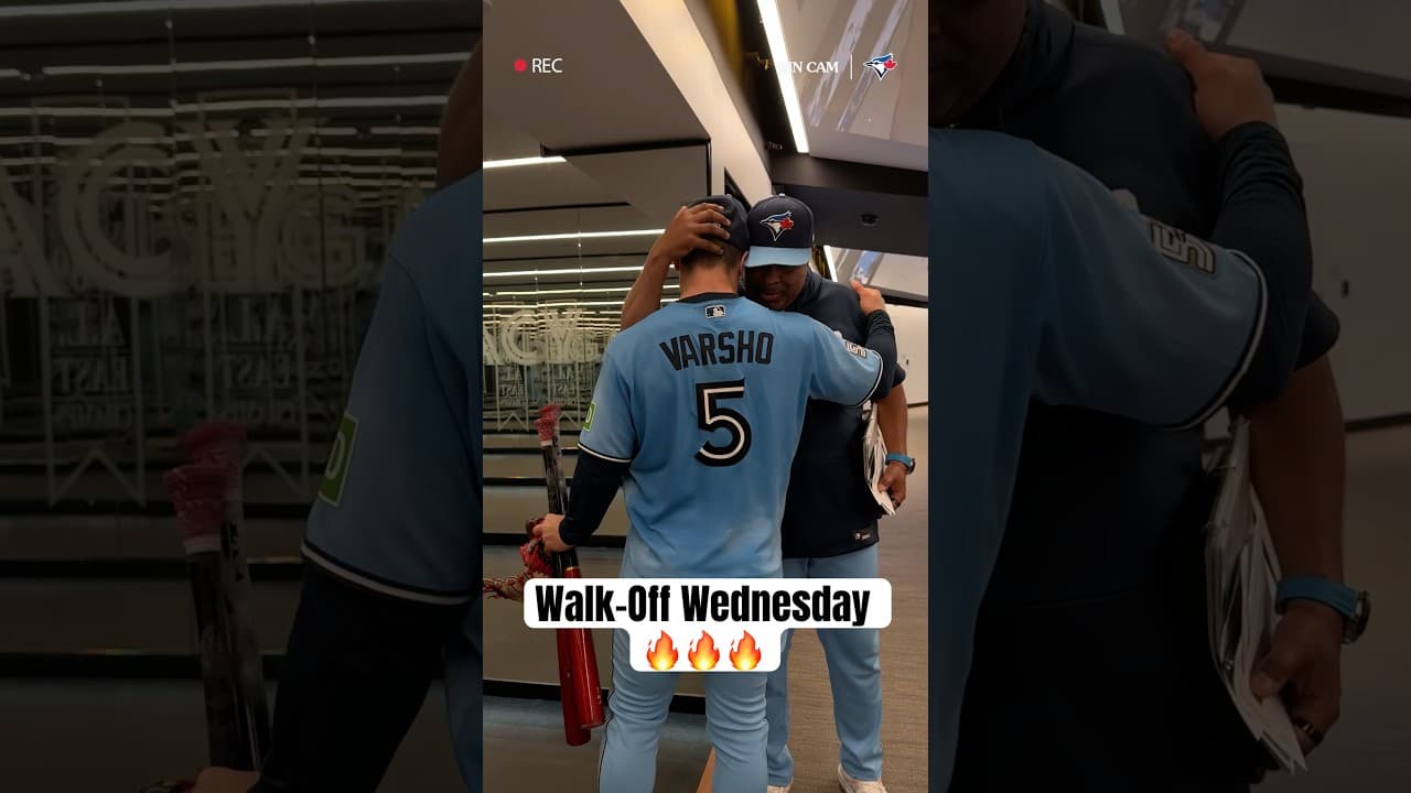 WALK-OFF WIN CAM 🎥 #MLB #BlueJays