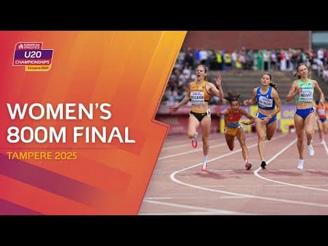 Finish line DRAMA! 😱 Women's 800m final replay | Tampere 2025