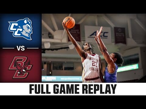 Central Connecticut St. vs. Boston College Full Game Replay | 2025-26 ACC Men's Basketball