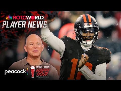 Shedeur Sanders can keep Judkins, Fannin Jr. afloat | Fantasy Football Happy Hour | NFL on NBC