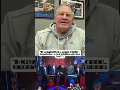 Pat called up Belichick with the HOF inductees 😳