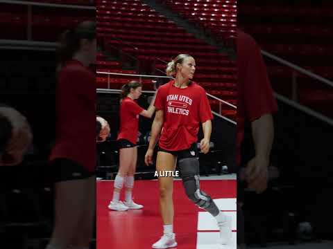 Mic'd up with Utah volleyball's Ashley West 🎤 #shorts