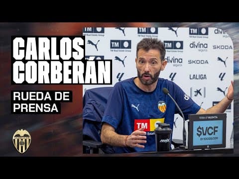 RUEDA DE PRENSA DE CARLOS CORBERÁN PREVIA AL ATLÉTICO DE MADRID - VALENCIA CF