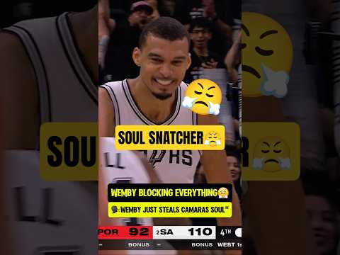 Wemby guarding the rim WITH HIS LIFE😤