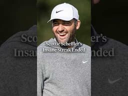 This Scottie Scheffler streak is insane. 🤯