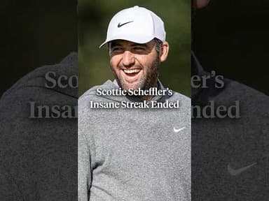 This Scottie Scheffler streak is insane. 🤯