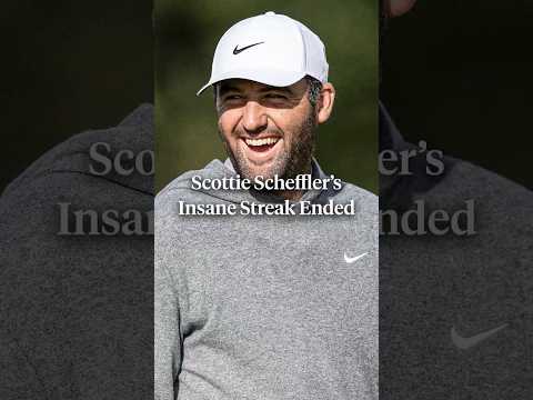 This Scottie Scheffler streak is insane. 🤯