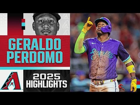 Geraldo Perdomo's breakout season! Full 2025 highlights for one of MLB's most underrated players 🌵