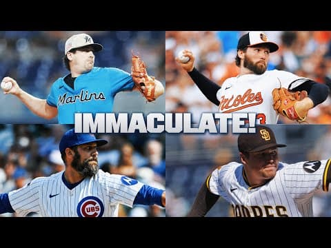 3 STRIKEOUTS, 9 PITCHES. These 4 pitchers had IMMACULATE INNINGS in 2025! 😳