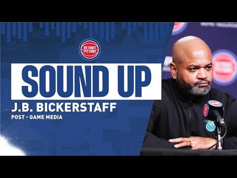 Post-Game Press Conference: J.B. Bickerstaff | Pistons vs. Pacers  | 1.17.26