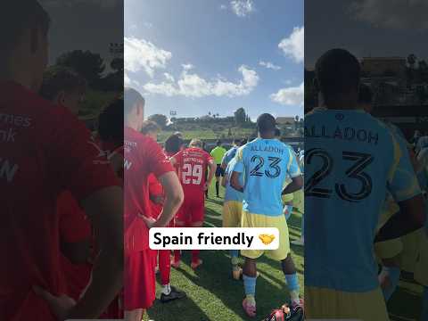 The drama 😳 #DOOP #MLS #soccer #friendly #spain