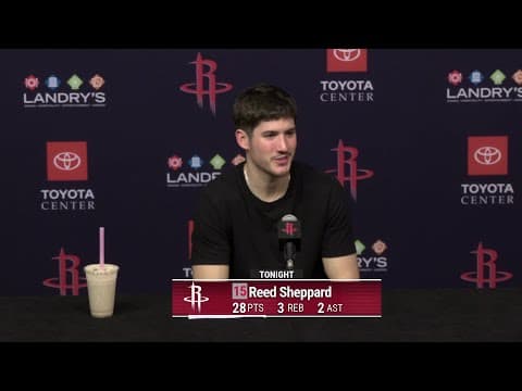 Press Conference by Reed Sheppard vs Kings