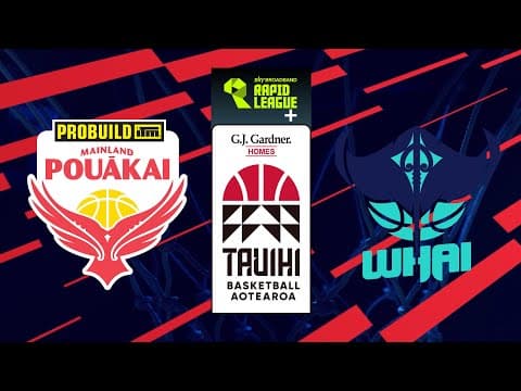 LIVE - Mainland Pouākai v Whai | Tauihi Basketball Aotearoa 2025
