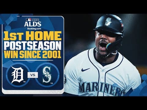 The Mariners get their first home Postseason victory in 24 years! 🔱