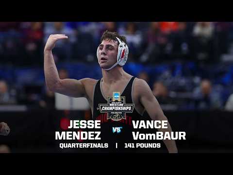 Jesse Mendez vs. Vance VomBaur: 2025 NCAA wrestling quarterfinals (141 lbs.)