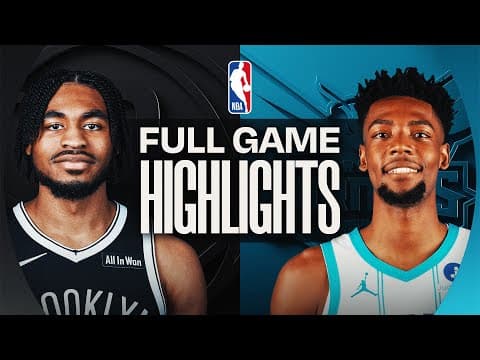 NETS at HORNETS | FULL GAME HIGHLIGHTS | October 22, 2025